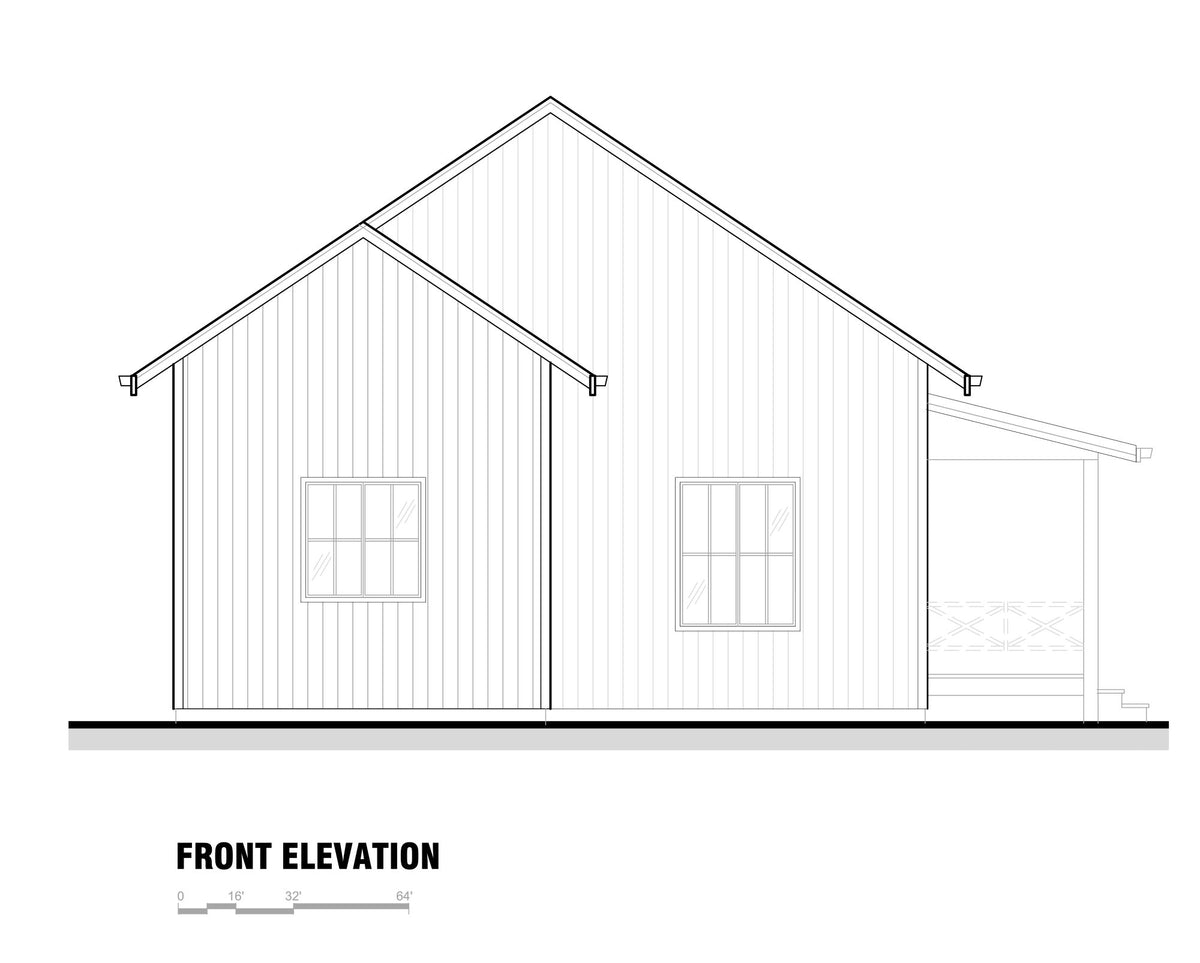 The Fernwood ADU Plan | 790 SF 2-Bedroom Cottage House Plan - NEW!