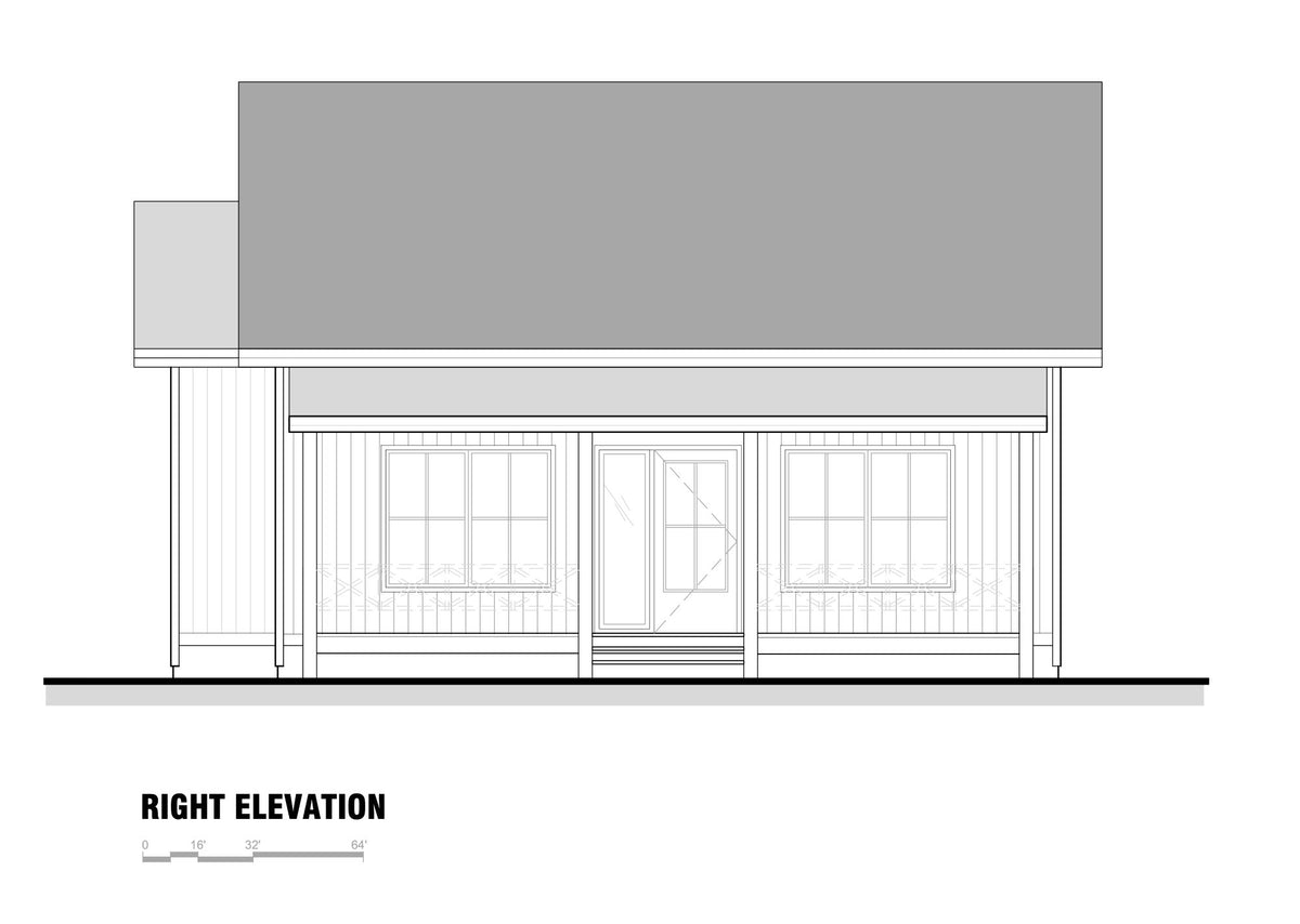 The Fernwood ADU Plan | 790 SF 2-Bedroom Cottage House Plan - NEW!