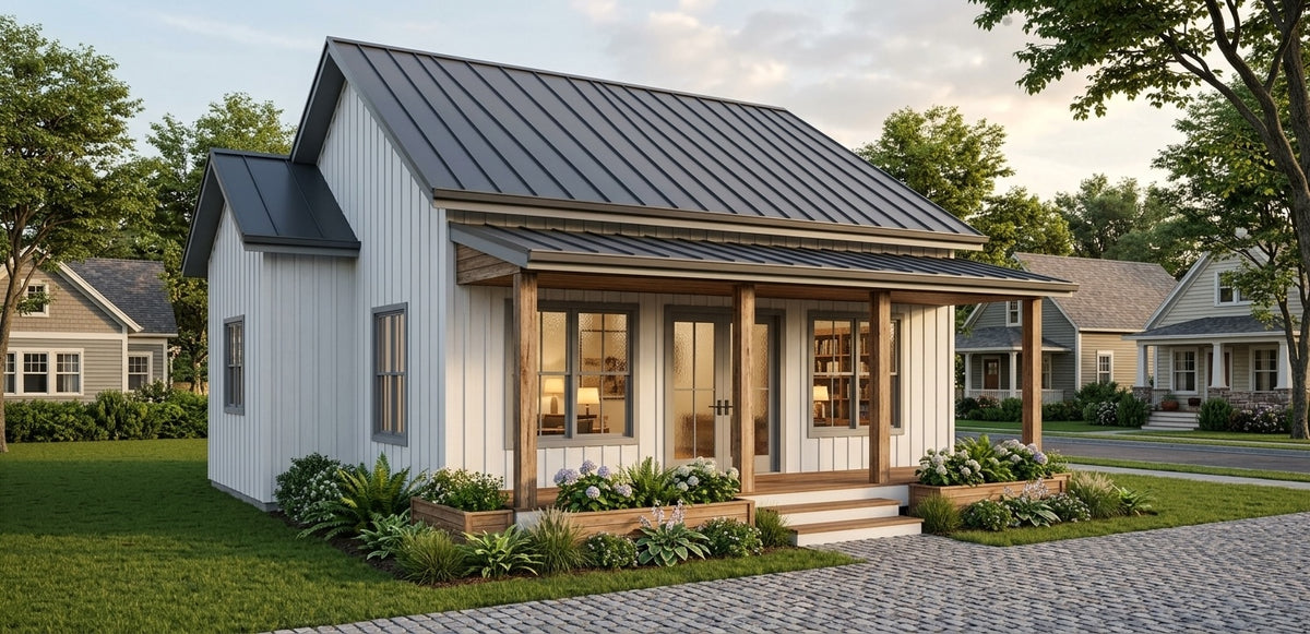 The Fernwood ADU Plan | 790 SF 2-Bedroom Cottage House Plan - NEW!