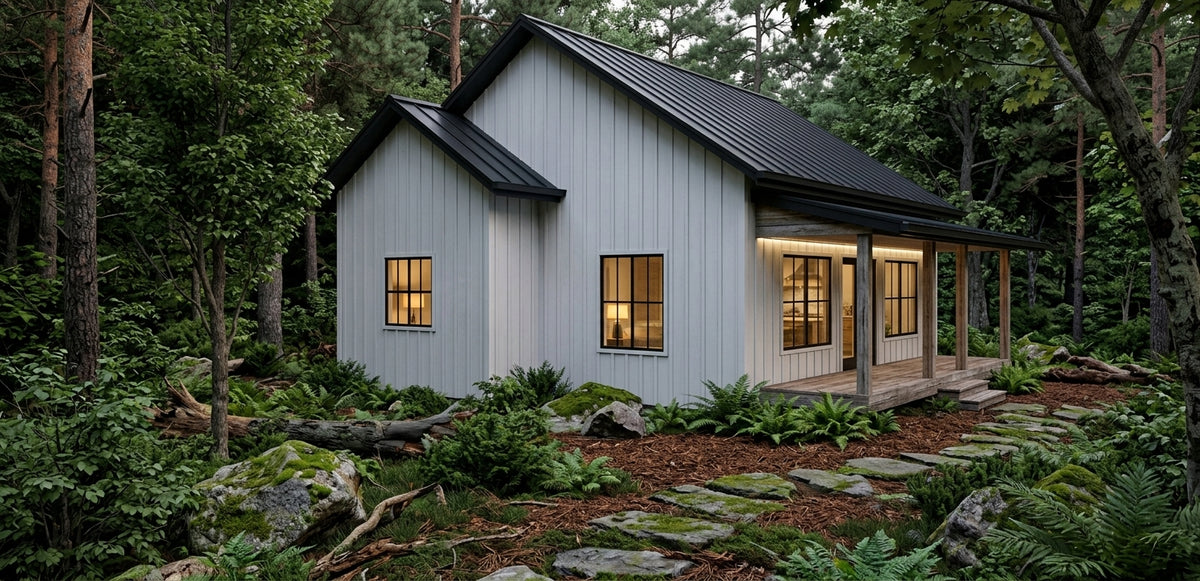 The Fernwood ADU Plan | 790 SF 2-Bedroom Cottage House Plan - NEW!