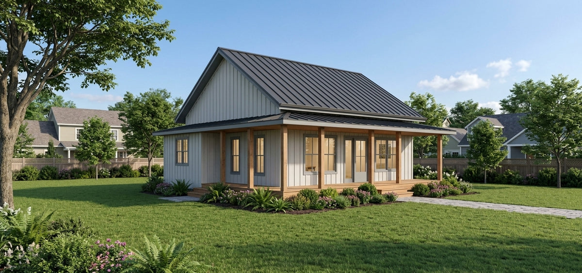 The Pinecrest ADU Plan | 790 SF 2-Bedroom Cottage ADU - NEW!
