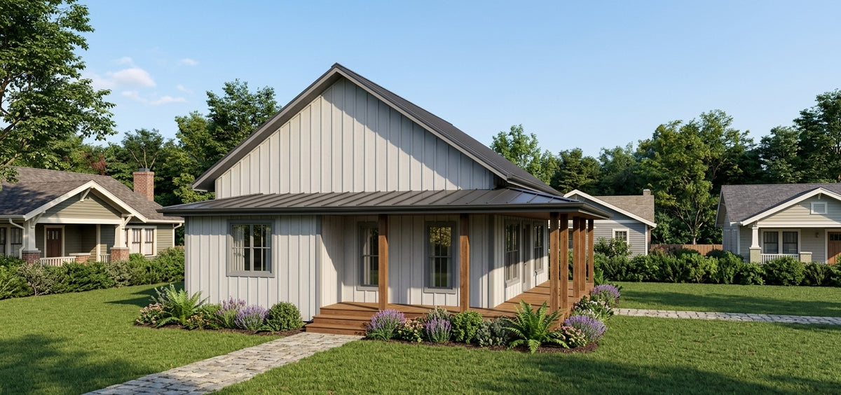 The Pinecrest ADU Plan | 790 SF 2-Bedroom Cottage ADU - NEW!